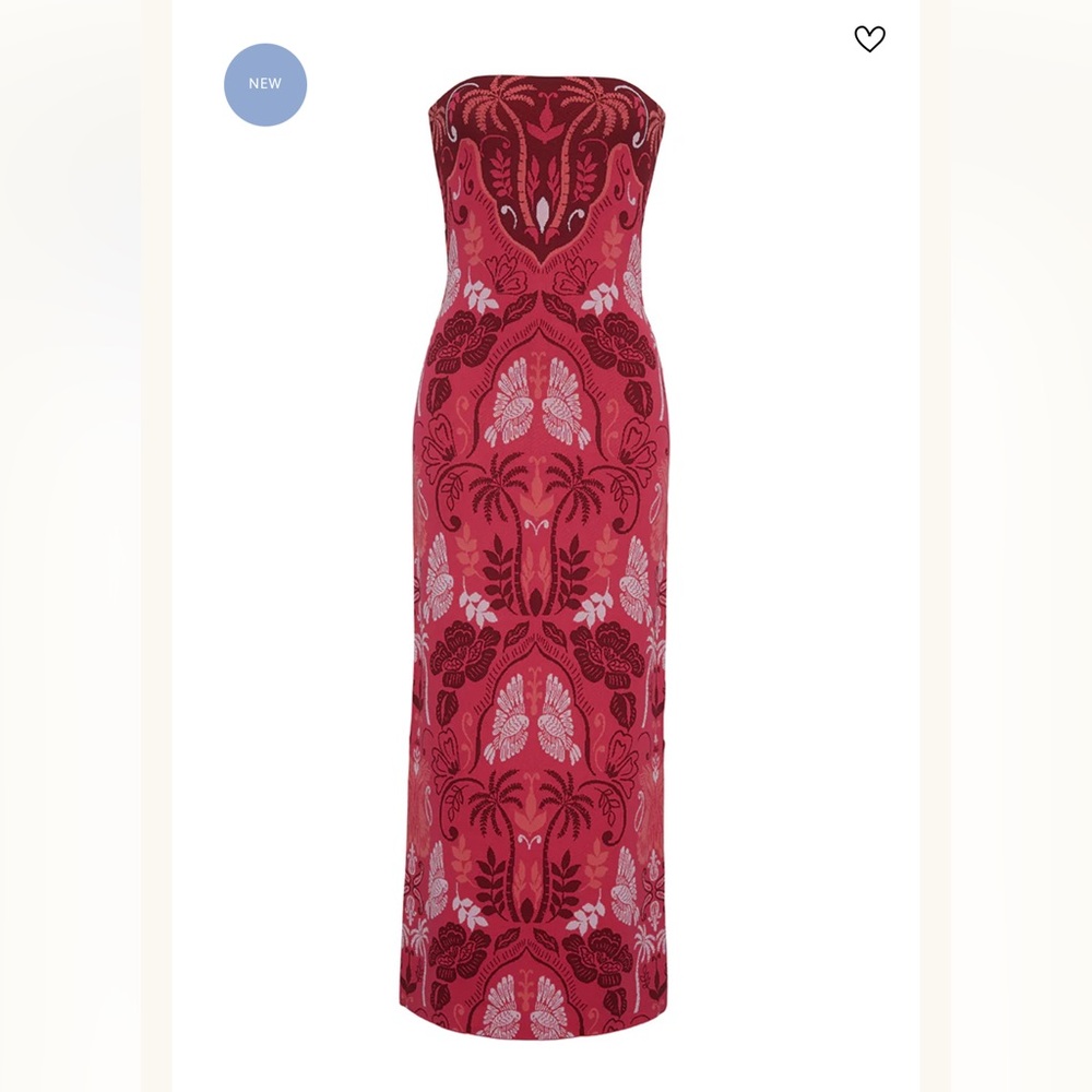 Pink and Red Patterned Dress